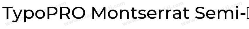 TypoPRO Montserrat Semi字体转换